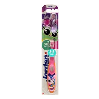 Jordan Step by Step 3-5 children's toothbrush soft - mix of designs - picture