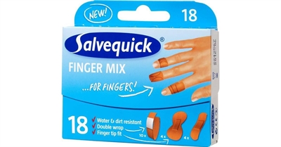 Salvequick Finger plaster mix 18 stk. _0