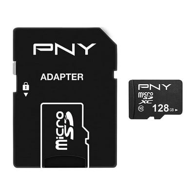 Mikro-SD-hukommelseskort med adapter PNY Performance Plus C10, 64 GB - picture