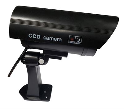 Overvågningskamera - Dummy kamera i sort  - picture