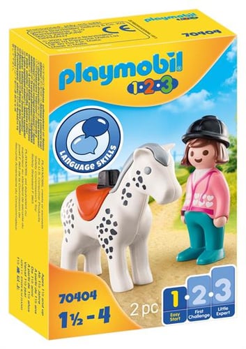 Playmobil Rytter med hest 70404_0