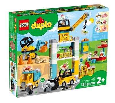 LEGO DUPLO Town Byggeplads med tårnkran 10933_0