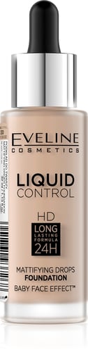 Eveline Liquid Control Foundation With Dropper 030 Sand Beige 32ml - picture