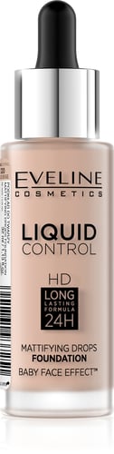 Eveline Liquid Control Foundation With Dropper 020 Rose Beige 32ml_0