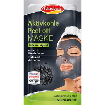 Schaebens Face Mask Activated Carbon Peel Off 2X8_0