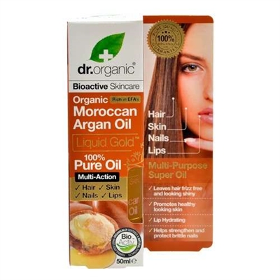 Dr. Organic, Moroccan Argan Oil 100% Pure Oil, 50 Ml._0