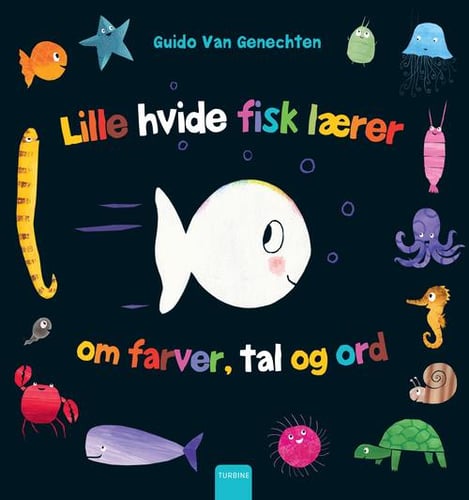 Den lille hvide fisk lærer om farver, tal og ord_0