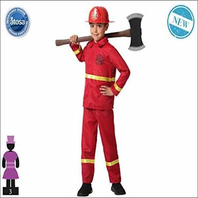 Kostume til børn Brandmand, str. 5-6 år - picture