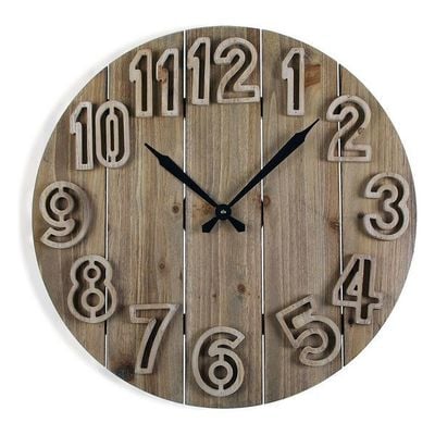 Wanduhr Clement Holz MDF (60 x 6 x 60 cm)_0