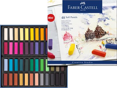 Faber-Castell - Soft pastel crayons mini, box of 48 (128248)_0