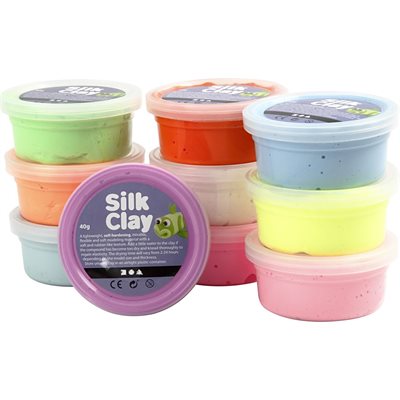 Silk Clay - Basic Colours (10 x 40 g) (79146)_0