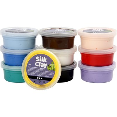 Silk Clay - Basic Colours (10 x 40 g) (79143)_0