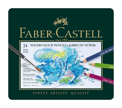 Faber-Castell - Watercolour pencil Albrecht Dürer tin of 24 (117524)_0