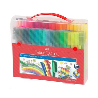 Faber-Castell - ​Connector Pens, Carry case, 80 pc (155579)_0