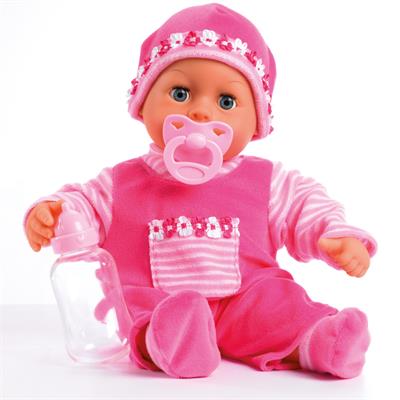Bayer - Dukke - First Words Baby - Pink 38 cm - picture