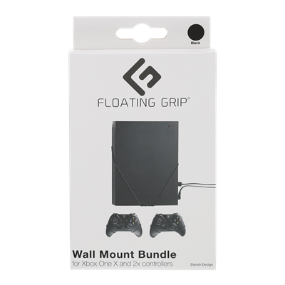 Floating Grips Xbox One X and Controller Wall Mounts - Bundle (Black) - picture