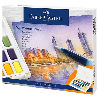 Faber-Castell - Watercolours in pans 24ct set (169724)_0