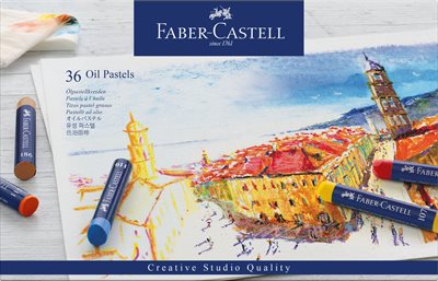Faber-Castell - Oliekridt STUDIO QUALITY, æske med 36 stk (127036) - picture