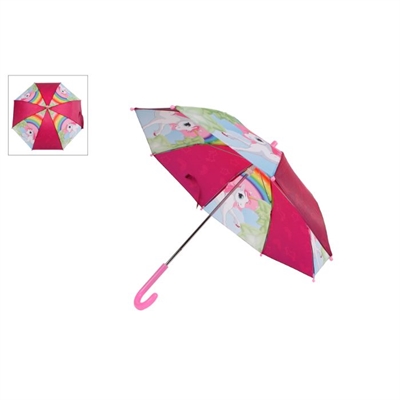 Paraply m/enhjørninge, 70x60cm_0