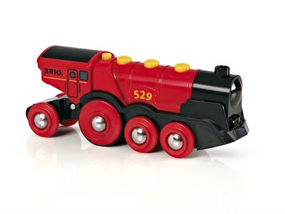 BRIO - Rødt Lokomotiv - Batteridrevet (33592) - picture