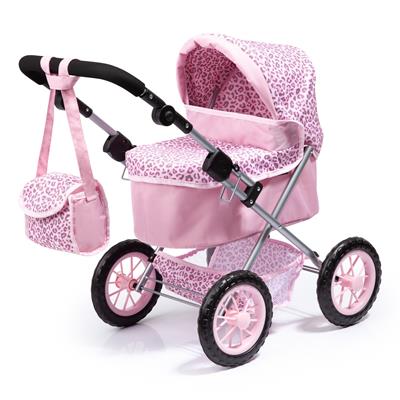 Bayer - Dolls Pram Trendy - Pink Leopard Print (13002AA)_0