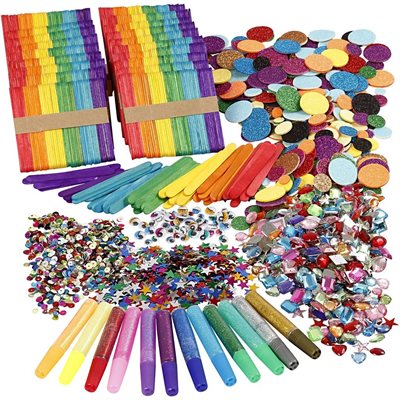 DIY Kit - Glitter & Wood Sticks Mega Set (97435)_0