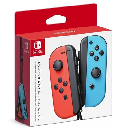 Nintendo Switch Joy-Con Controller Pair - Neon Red (L) & Neon Blue (R) - picture