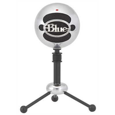 Blue - Microphone Snowball Brushed Aluminium_0