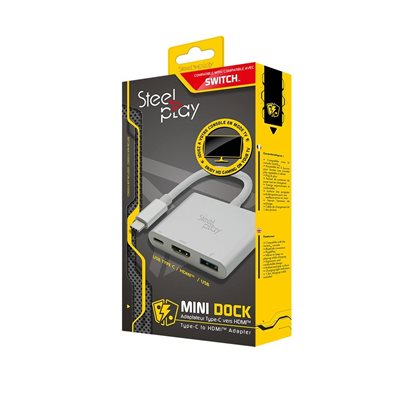 Steelplay - Mini Dock - USB-C/HDMI Adapter (Switch/Mac)_0