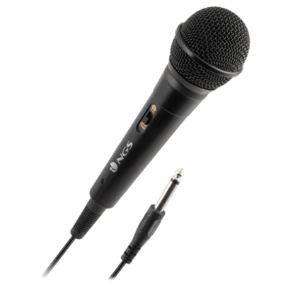 Karaoke Mikrofon NGS Singer Fire Svart (6.3 mm) - picture