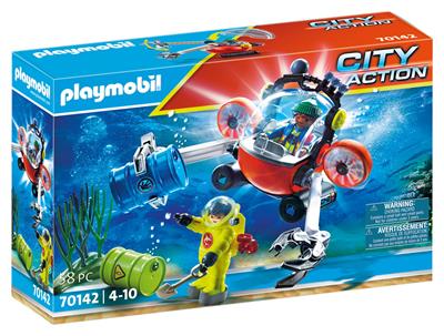 Playmobil Sjönöd: Miljöräddare med u-båt (70142)_0