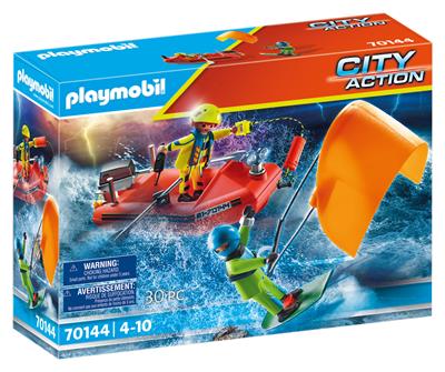 Playmobil Skibsredning: Kitesurferredning med båd (70144)_0