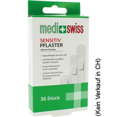 Bandage Medi+Swiss Strips Sensitive 36'_0