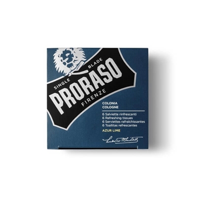 Proraso Proraso Azur Lime Refresh Tissues 6Pcs_0