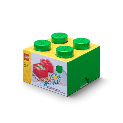 <div>LEGO Opbevaringsklods 4 - Grøn</div> - picture