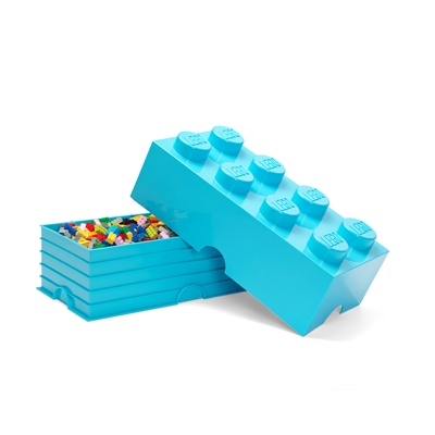 <div>LEGO Opbevaringsklods 8 - Lyseblå</div>_0