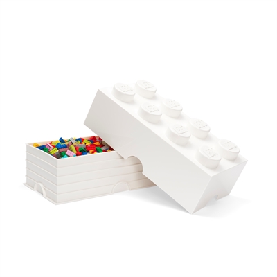 Lego Oppbevaringsboks 8, Hvit - picture