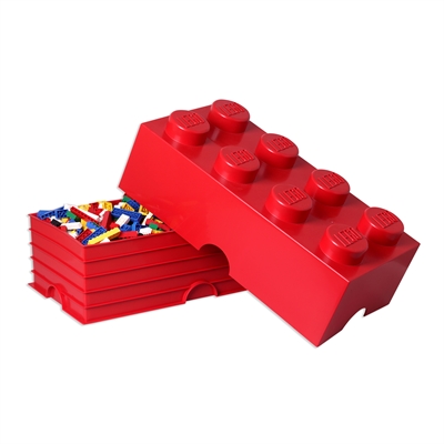 <div>LEGO förvaringsblock 8 - röd</div> - picture