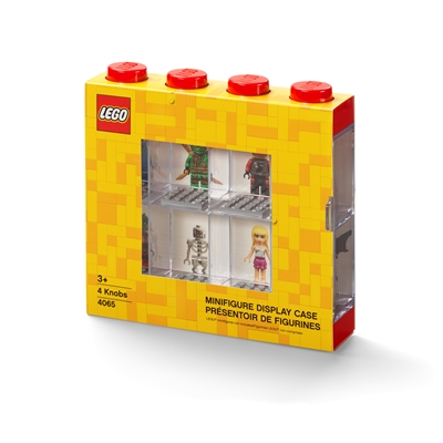 <div>LEGO förvaringsdisplay för 8 minifigurer - röd</div> - picture