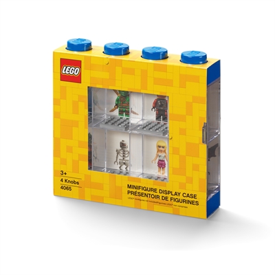 <div>LEGO Opbevaringsdisplay til 8 Minifigurer - Blå</div> - picture