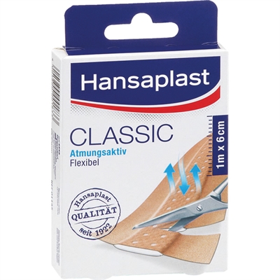 Hansaplast Classic Fleksibelt Plaster 1 m X 6 cm_0