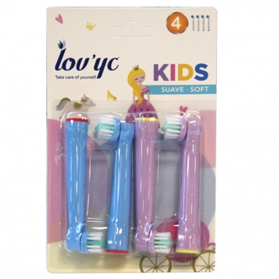 Lov'yc electric toothbrush refill 4' Princess minibox 12'_0