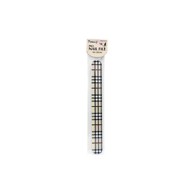 New York NailCare PinkeeS Pro Nail File 17cm Long 180 / 220 Grit_0