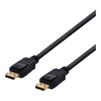 Deltaco, DisplayPort 1.2 male - male ext. con 4K UHD 2m Blk_0