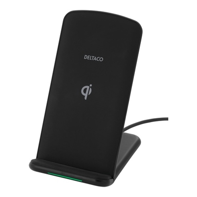 Deltaco, Fast Wireless Charging pad, Qi certified, 10W, Blk_0