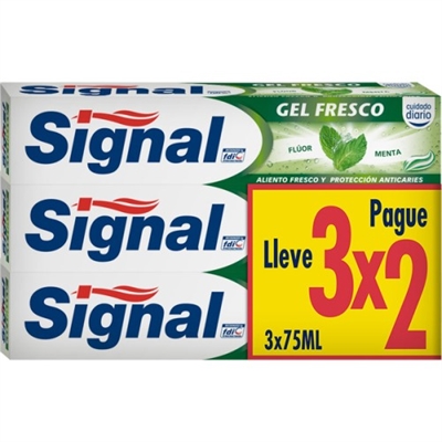 Signal toothpaste pack Fresh Gel 3x75ml_0