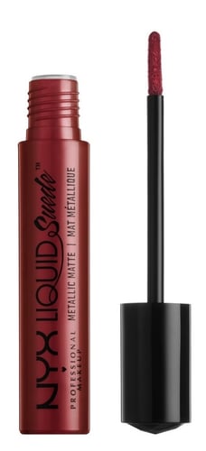 NYX Liquid Suede Metallic Matte Creme Lipstick Biker Babe 4ml_0
