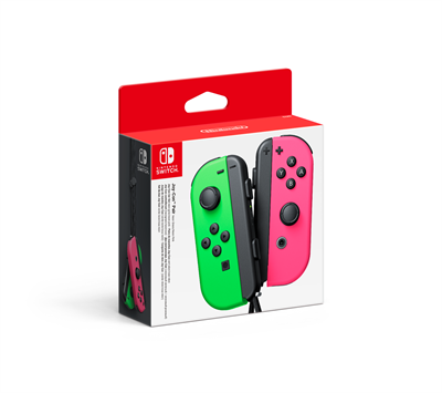 Nintendo Switch Joy-Con Controller Pair - Neon Green / Neon Pink (L + R) - picture