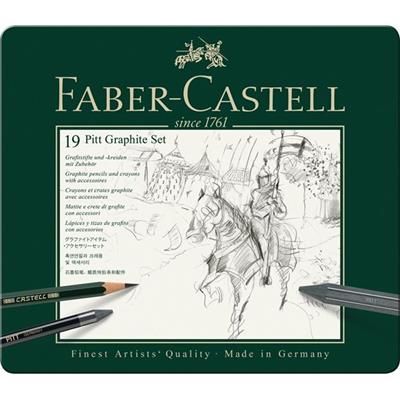 Faber-Castell - Set Pitt Graphite tin of 19 (112973)_0