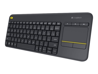 Logitech Wireless Touch Keyboard K400 Plus Black (Nordic) - picture